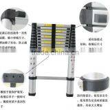 3.8m Aluminium Telescopic Ladder With Certificates thumbnail-1