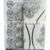 Polyester Shower Curtain With Resin Hooks, Demask