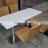 european style coffee table solid surface Restaurant dining tables and chairs ,fast food table