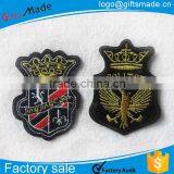 embroidered patch with adhesive back,custom stick-on embroidered patches