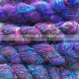 MULTY VILOT COLOR SARI SILK YARN thumbnail-1