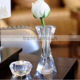 New Design High Quality Decorative Elegant Glass Crystal Flower Vases