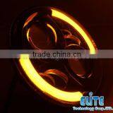 High Power Waterproof IP67 Hi/Lo Beam 4800LM Led Angle Eye 7'' Headlight Jeep thumbnail-1