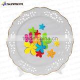 2016 Fashion Decoration 8" Ceramic Engraving Sulimation Plate thumbnail-6