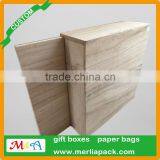 NEW MEDIUM SLIDE TOP WOOD STORAGE BOX SLIDING UNFINISHED PINE WOOD BOX 10''X8''X3'' thumbnail-3