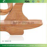 WR015/LFGB Wood Premium Bamboo Wine Rack Wooden Fruit Vegetable Display Rack Antique Wine Kitchen Rack thumbnail-5