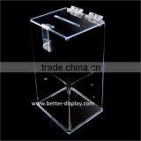 Wholesale Acrylic Custom Charity Boxes