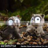 Hottest Resin Statue Solar Led Light With Cat Outdoor Decoration
