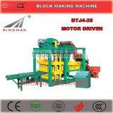 BTJ4-25 Motor driven Semi Automatic Concrete Block Production Line, Brick Making Machine, China Top Quality