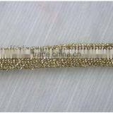 2016 New Arrival 1cm Gold Nylon Tape Polyester Cord Strapping for Decoration thumbnail-5