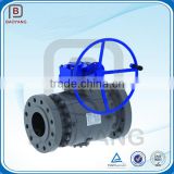China manufacture precision casting iron material trunnion ball valve