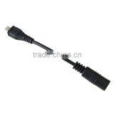 5" DC Power 5.5 x 2.1mm Female to Micro USB Male Plug Charge Cable for Cellhone