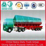 China Heavy Duty Truck Side Wall Tipping Trailer Side Dump Semi Trailer thumbnail-1