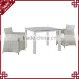 Simple Elegant White 2 Seats Coffee Table Sets Used Coffee Shop Furniture