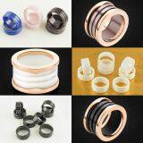 White Zirconia Ceramic Engagement Wedding Gift Jewelry Ring thumbnail-3