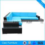 Современный наружный плетенный ратановый мебельный премиум-комплект с диваном thumbnail-2