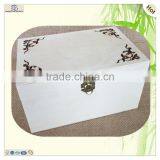 Antique Laser Engraved Pattern Wooden Cash Storage Box thumbnail-5