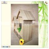 Popular Hinged Carved Lining Three Buildings Bird Nest thumbnail-2