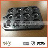 12 Cups Carbon Steel Non Stick Donut Pan thumbnail-1