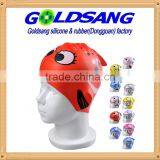 Cute Pattern Children Silicone Swim Cap Cover Ear thumbnail-2