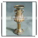 Home Decoration 10 Inches Gold Resin Candle Holder thumbnail-1