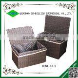 Woven Paper Rope Storage Bins thumbnail-1