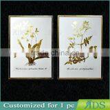 Framed Handmade Canvas Oil Painting With Gold Leaf Forest for Home Decoration thumbnail-2