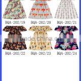New Modern Short Sleeve off Shoulder Fancy Flower Baby Girls Dress Designs thumbnail-1