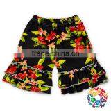 Wholesale Children's Boutique Clothing Blue Soft Summer Baby Girls Ruffle Shorts thumbnail-2