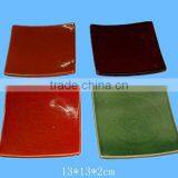 Colorful Square Ceramic Fruit Plates