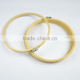 New products high quantity circle round natural bamboo embroidery hoop for diy kit made in china