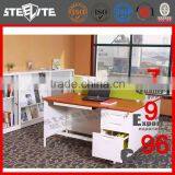 Luoyang Steel Office Furniture Computer Desk, Desktop Computer Table With a Small Cabinet and Drawer thumbnail-3
