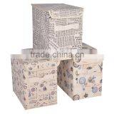 Striped Navy Style Storage Box thumbnail-2