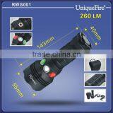 UniqueFire UF-RGW-001 Aluminum Rechargeable Led Magnetic Base Flashlight