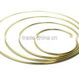 Brass Plate O Ring, High Quality Bright Color Metal O Ring for Handbag Round Ring, Butt Welded Steel Wire Rings ID 2" thumbnail-5