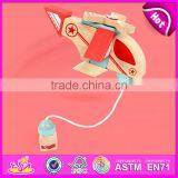 New Design 37PCS DIY Wooden Puzzle 4D Toy,High Quality Intelligent Wooden Diy Car Plane Toy W03B044 thumbnail-3