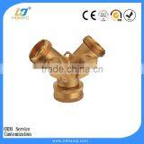 2 Way Solid Y Valve Garden Hose Connector Splitter Adapter thumbnail-1
