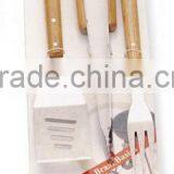Wooden Handle BBQ Tools thumbnail-1
