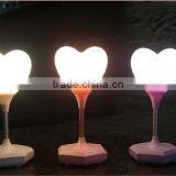 2017 New Rechargeable Usb 1500mah Romantic Love Heart Shape Led Night Light thumbnail-5