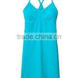 Wholesale Plus Size Clothing Women Custom Plain Blue Sexy Womans Cover Up Summer Bathing Suits Swimwear Beach Swim Dress thumbnail-4