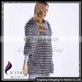 CX-G-A-40B Lastest Design New Fashion Woman Winter Silver Fox Fur Clothes thumbnail-3