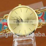 2015 DIY Handmade Braided Rope Watch Korean Exquisite Rainbow Bracelet Watch thumbnail-3