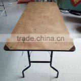 High Quality Plywood Folding Long Table/plywood Rectangular Banquet Table thumbnail-4