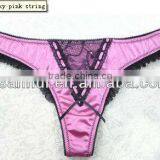 Sexy G-string/ladies Sexy Lingerie/sex Pink Thong Panty Pictures