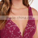 Make Way for Wonderful Berry Red Lace Maxi Dress thumbnail-5