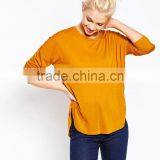 European Style Fashion Personal Custom Long Sleeve T-shirt for Lady thumbnail-3
