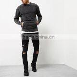 Men's Black Washed Pocket Sweatshirt thumbnail-1