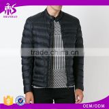 Wholesale High Quality Plain Dyed Dark Blue Down Feather Cotton Padded Coats Couples Winter Coats