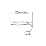 200 PCs Silver Tone Ear Wire Hooks Earring Findings thumbnail-2