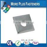 Made in Taiwan Brass Flat Silver Galvanized Stainless Steel Square Washer thumbnail-4